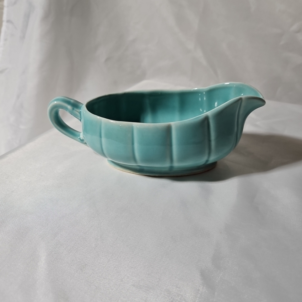 Vintage W.S. George 1848 Blueish Color Small Gravy Boat